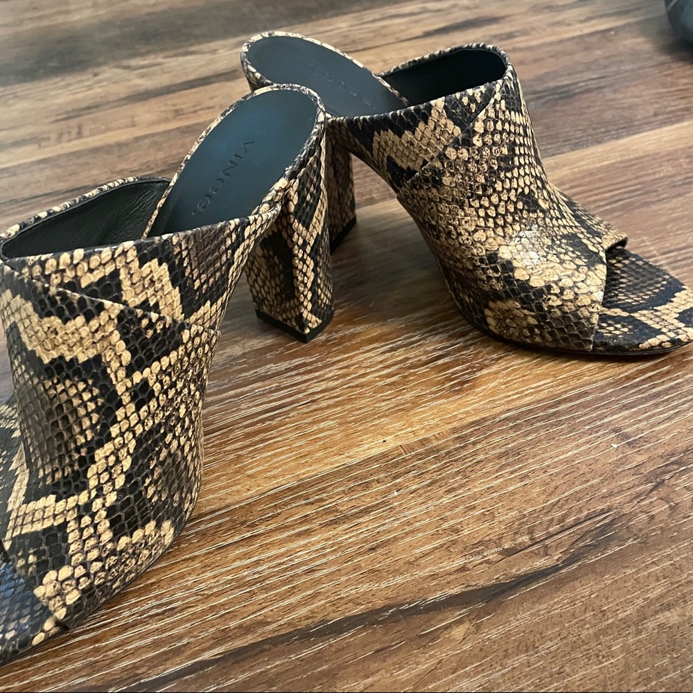 VINCE snakeskin heels size 8.5